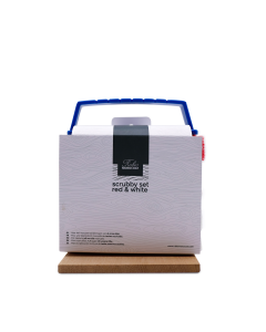 Scrubby-sett Rød og Hvit